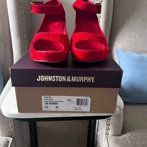 Johnston & Murphy Sandal Vibrant Red